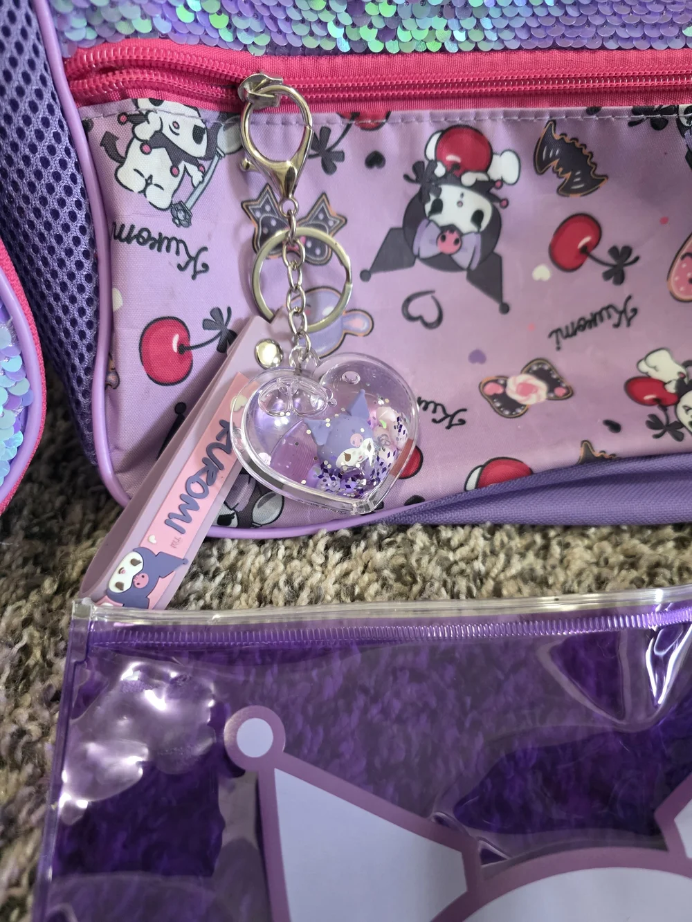 Kids Sequin Backpack - Purple & Pink